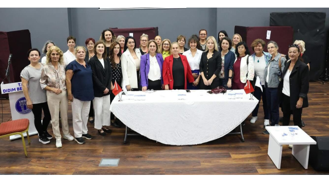 Didim kadın meclisi üyeleri,meclis başkanı ve kâtip üyelerini seçti