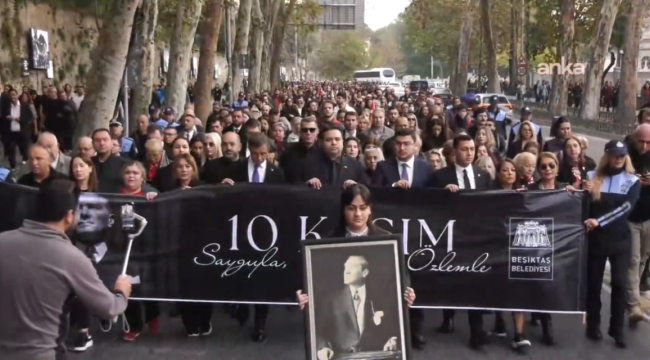 Dolmabahçe'ye saygı yürüyüşü! 