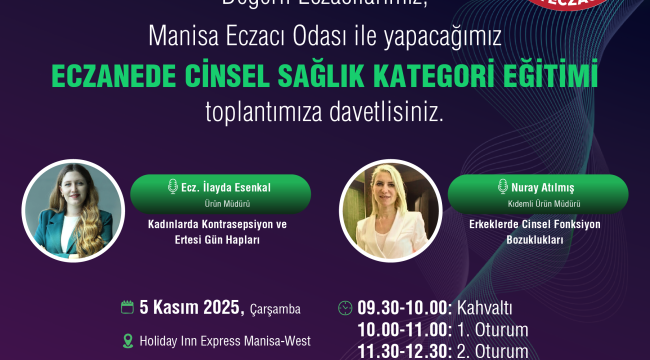 Eczanede cinsel sağlık kategorisi semineri
