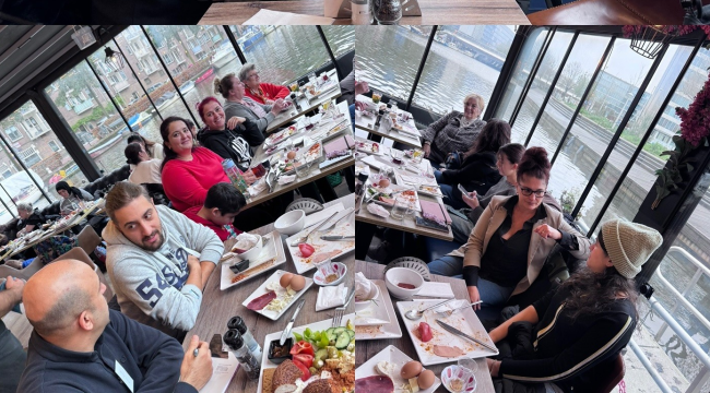 Hollanda'da CHP'liler kahvaltıda buluştu