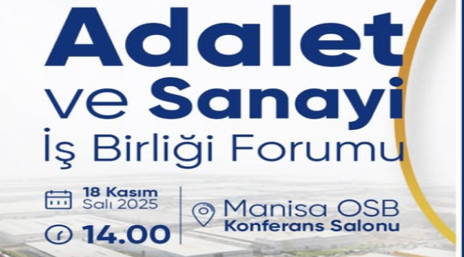 İşadamlarına "adalet ve sanayi iş birliği forumu"na katılım çağrısı