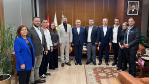 MANSİAD yönetimi TSO başkanı Yılmaz'ı ziyaret etti