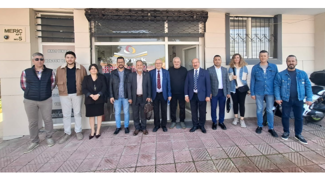 MESO başkanı Akyüz esnaf ziyaretlerini sürdürüyor