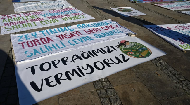 Salihli'de çevre eylemi