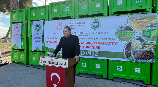 Saruhanlı 'da 13 çeşit üründe 365 çiftçi organik tarım yapıyor