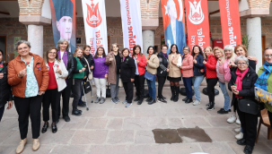 Şehzadelerde Manisa lalesi yaka iğnesi atölyesi düzenlendi