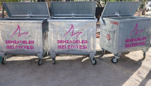 Şehzadelerde yeni çöp konteynerleri mahalleler dağıtıldı