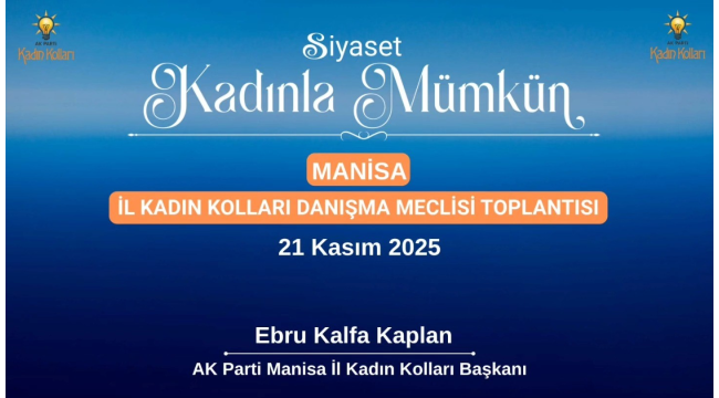 Siyaset kadınla mümkün toplantısı