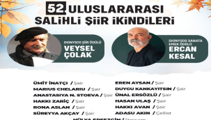 Uluslararası Salihli şiir ikindileri 8 kasımda