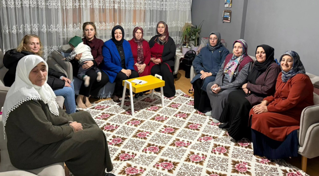 AKP kadın kolları başkanı Kaplan üye ziyaretlerine başladı