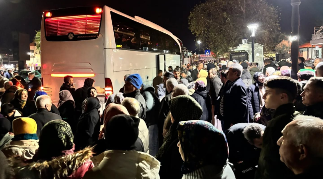 Alaşehir'de hacı adayları kutsal topraklara dualarla uğurlandı