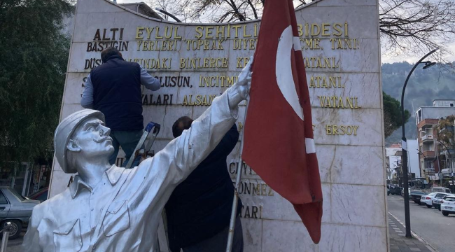Altı eylül şehitlik abidesi yenilendi