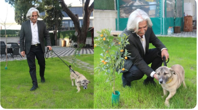 Barınaktan köpek sahiplenen kaymakamı Fatih Genel vatandaşları hayvan sahiplenmeye çağırdı