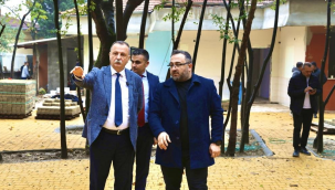 Başkan Balaban emekli kafe çalışmalarını yerinde inceledi