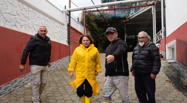 Başkan Gençay ekiplerle birlikte sahada