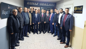 Başkan Geriter Akhisar'da oda başkanlarıyla toplandı