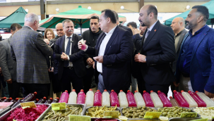 Başkanlar pazar denetledi