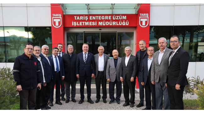 Başkanlar Tariş fabrikalarını gezdi