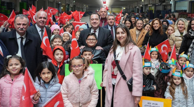Başkanlar yerli malı haftasını çocuklarla kutladı
