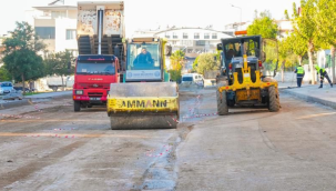 Didim'de yol çalışmaları hız kesmeden sürüyor