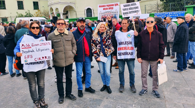 Emekli derneklerimden alanlarda artık yeter eylemi