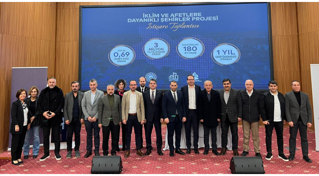 İklim ve afetlere dayanıklı şehirler projesi toplantısı