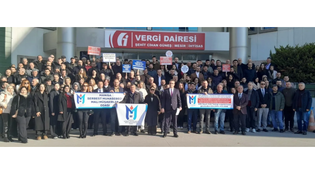 Mali Müşavirler Manisa'da tebliğ geri çekilsin eylemi