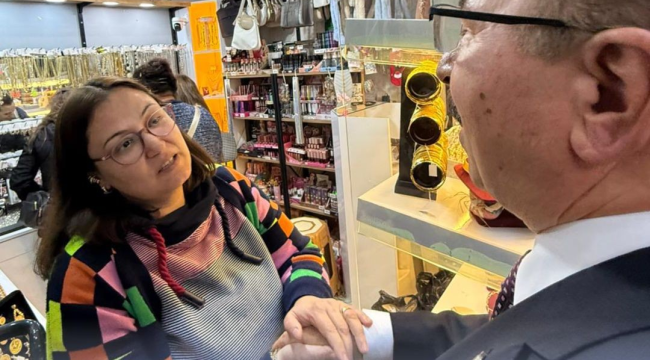 MESO başkaı Akyüz esnaf ziyaretlerini sürdürüyor