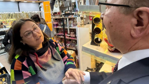 MESO başkaı Akyüz esnaf ziyaretlerini sürdürüyor