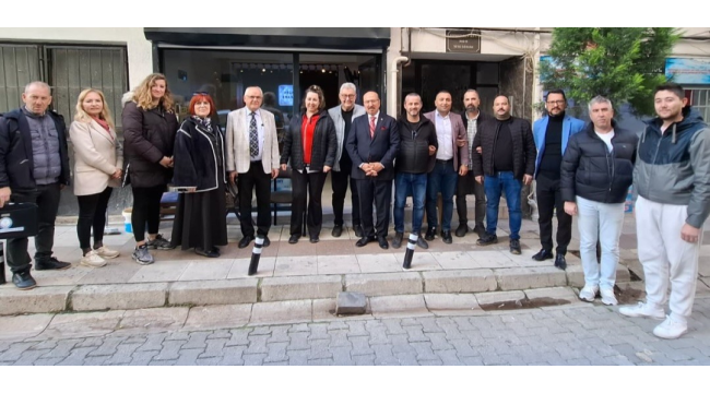 MESO başkanı Akyüz esnaf ziyaretlerini sürdürüyor