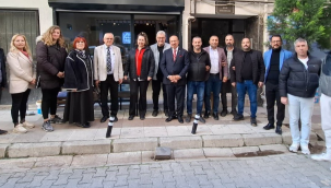 MESO başkanı Akyüz esnaf ziyaretlerini sürdürüyor