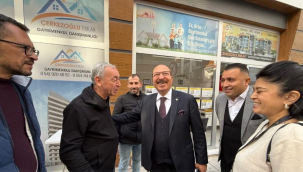 MESO Başkanı Akyüz'ün esnaf ziyaretleri hız kesmeden sürüyor 