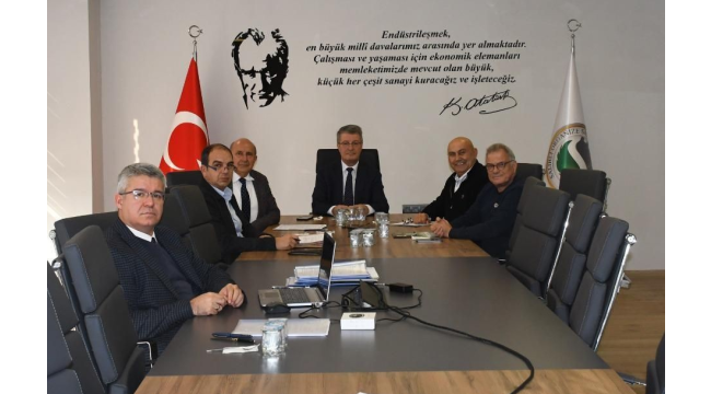 OSB yönetimi yılın son toplantısını yaptı