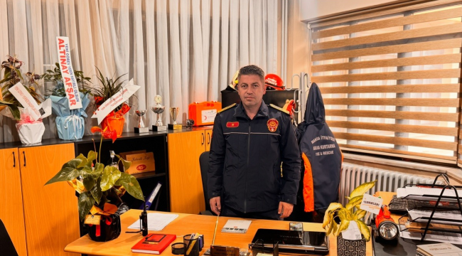 Salihli itfaiye amirliğine Mehmet Ateş atandı