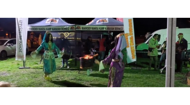Sevişler mesire alanında karavan festivali coşkusu