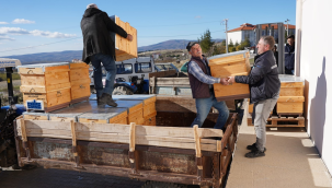 Üreticilere arı kovanı dağıtıldı
