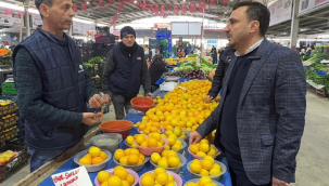 Vatandaş pazara çıkan CHP milletvekili Başevirgen'e hükümeti şikayet etti