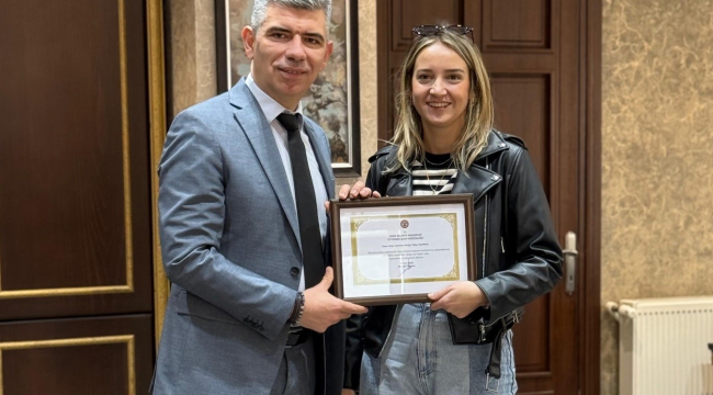 Veterinerlere teşekkür belgesi