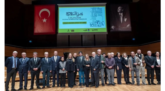 9. Eflatun Nuri ulusal karikatür yarışması ödül töreni