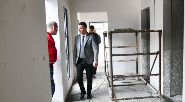 Akhisar engelli misafirhanesi inşaatı sürüyor