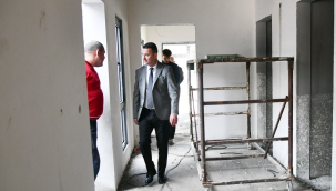 Akhisar engelli misafirhanesi inşaatı sürüyor