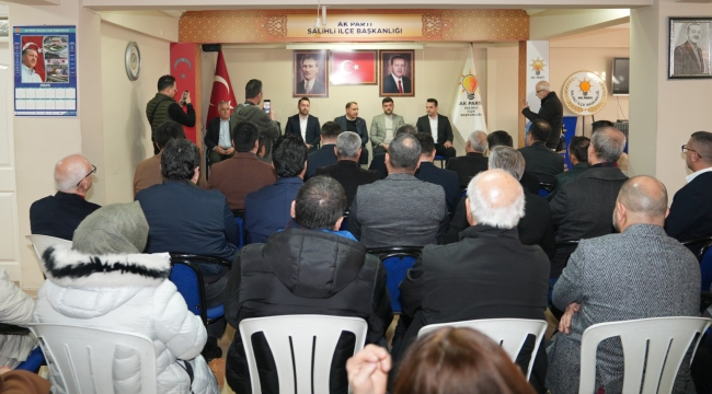 AKP il başkanı Turgut Salihli'de yatırımlarla ilgili basın açıklaması yaptı