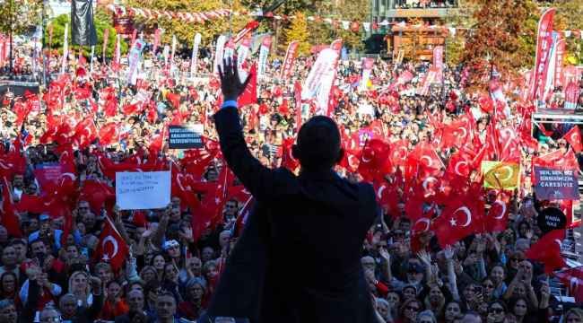 Alan doldu taştı. CHP'nin muhteşem Yalova mitingi
