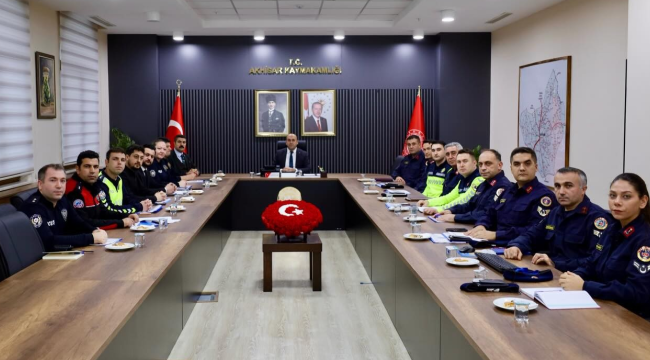 Asayiş toplantısında 2026 yılı planlama ve alınacak tedbirler üzerinde duruldu