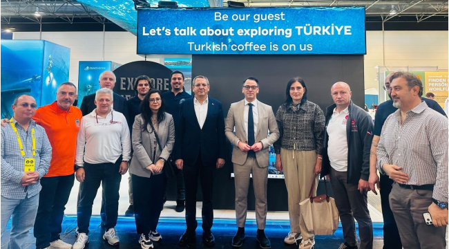 Ayvalık'ın su üstü ve altı zenginlikleri BOOT Düsseldorf uluslararası fuarında tanıtıldı