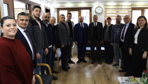 Başkan Balaban'dan Akyüz'e tebrik ziyareti