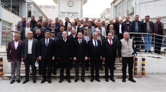 Başkan Dutlulu Demirci'de esnafları ziyaret etti,STK başkanlarıyla görüştü