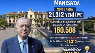 Cumhurbaşkanı'ndan Manisa'ya teşekkür
