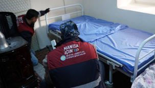  Demirci'de hasta yatağı ve buz dolabı teslimi