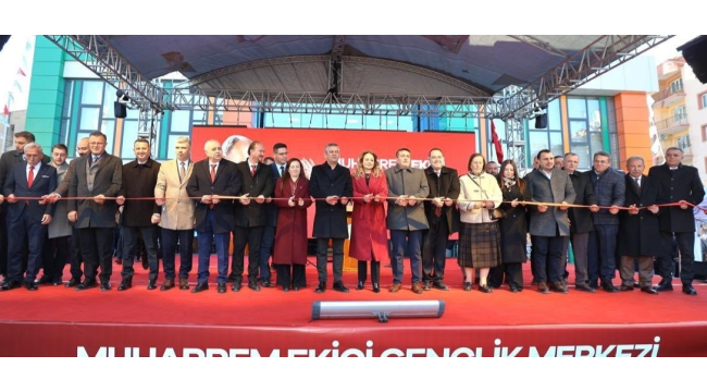 Ekici gençlik merkezi açılışında konuşan başkan Dutlulu'hedefimiz 50 bin öğrenci'
